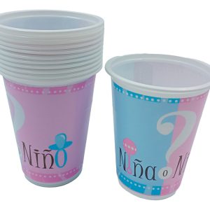 Vaso Fiesta Revelacion Genero Rosado Azul Bebe Comprar Ya
