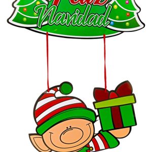 Guirnalda Navidad Colgantes Duende Fin Año Decoración Verde