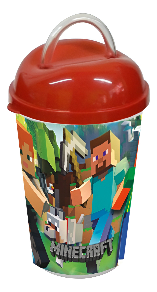 Vaso Pitillo Fiesta Rojo Minero Bloques Decoracion Mesa X6