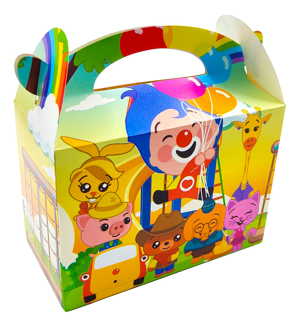 Caja Feliz Fiesta X12 Unidades Plim Payaso Circo Set - Imagen 2