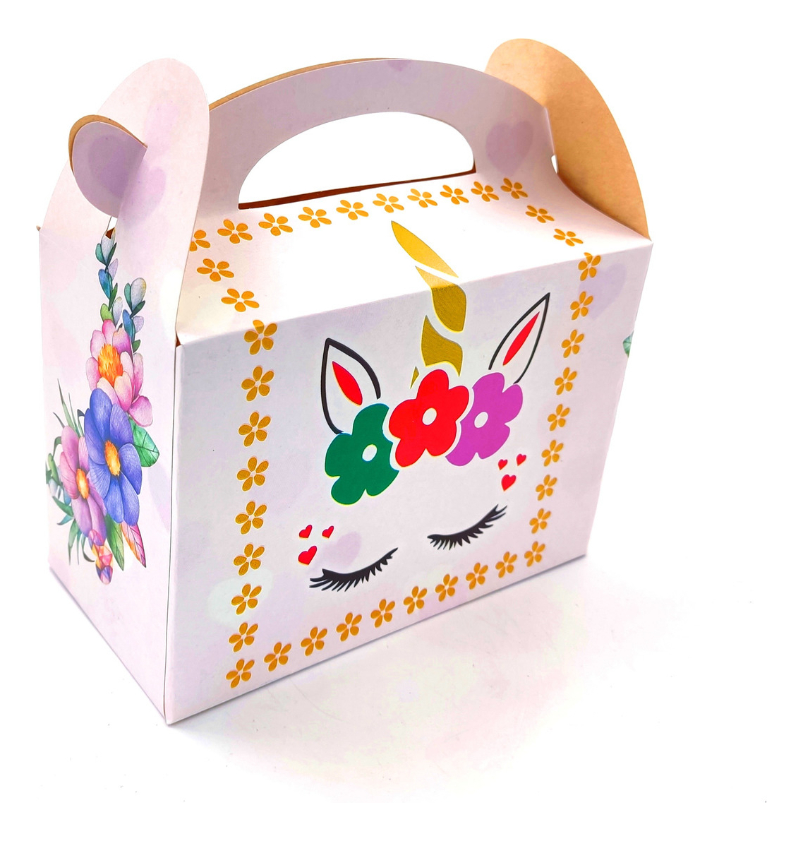 Caja Feliz Fiesta X6 Unidades Unicornio Cabeza Barato - Imagen 2