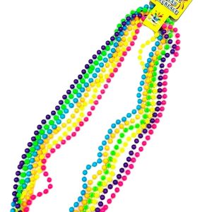 Collar Perlas Pepas Neon X 12 Unidades Hora Loca Disfraz