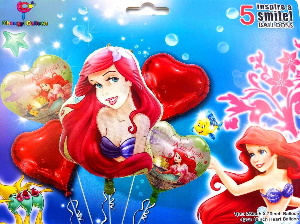 Bouquet Sirena Ariel Sirenita Rojo Mar Marino Comprar Barato - Imagen 2