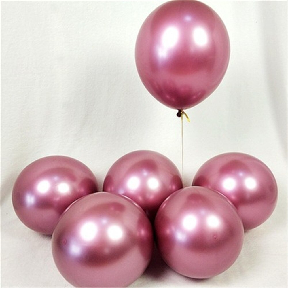 Globos Latex Cromado Fucsia Reflex R12 30cm X12 Oferta Promo - Imagen 2