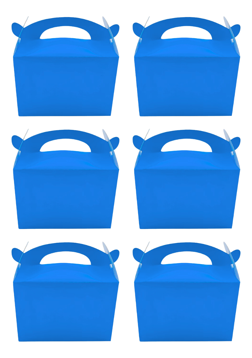 Caja Feliz Fiesta X6 Unidades Azul Rey Unicolor Ya - Imagen 4