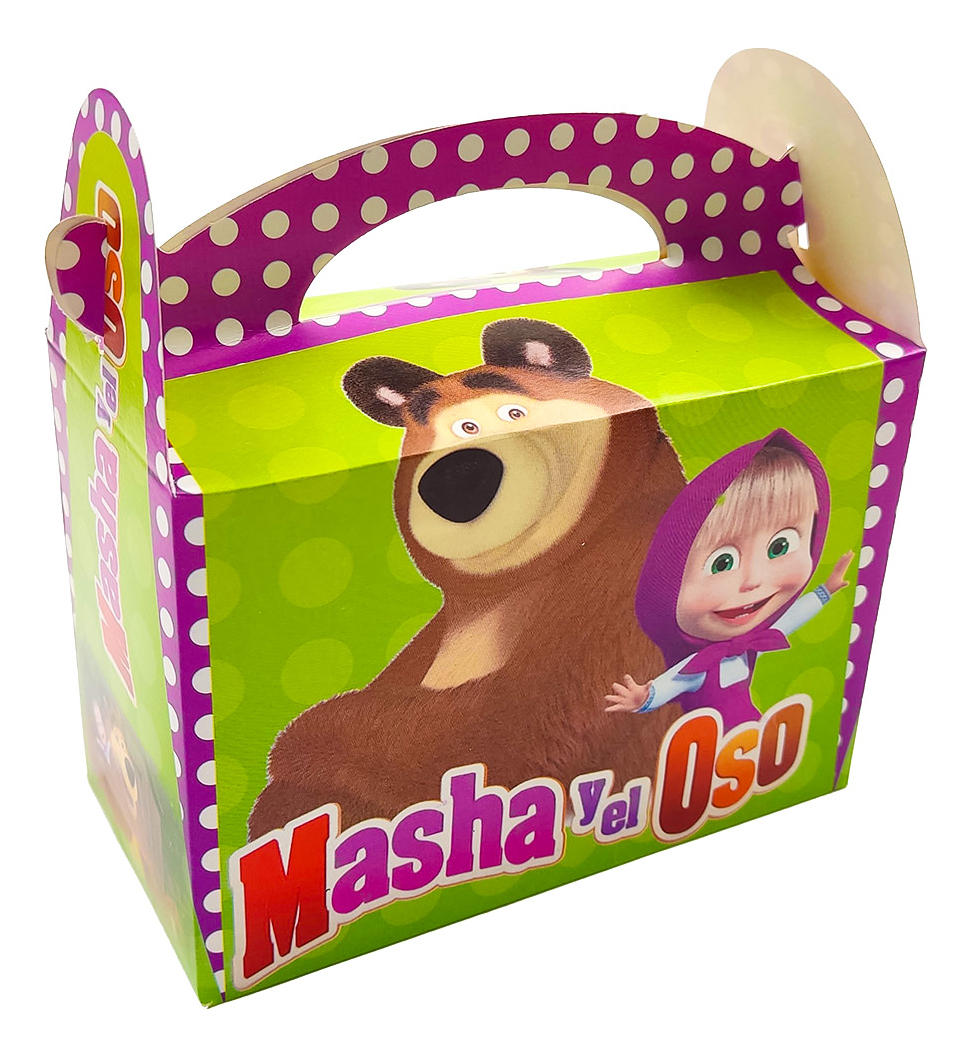 Caja Feliz Fiesta X6 Unidades Masha YOso Promo Oferta - Imagen 2