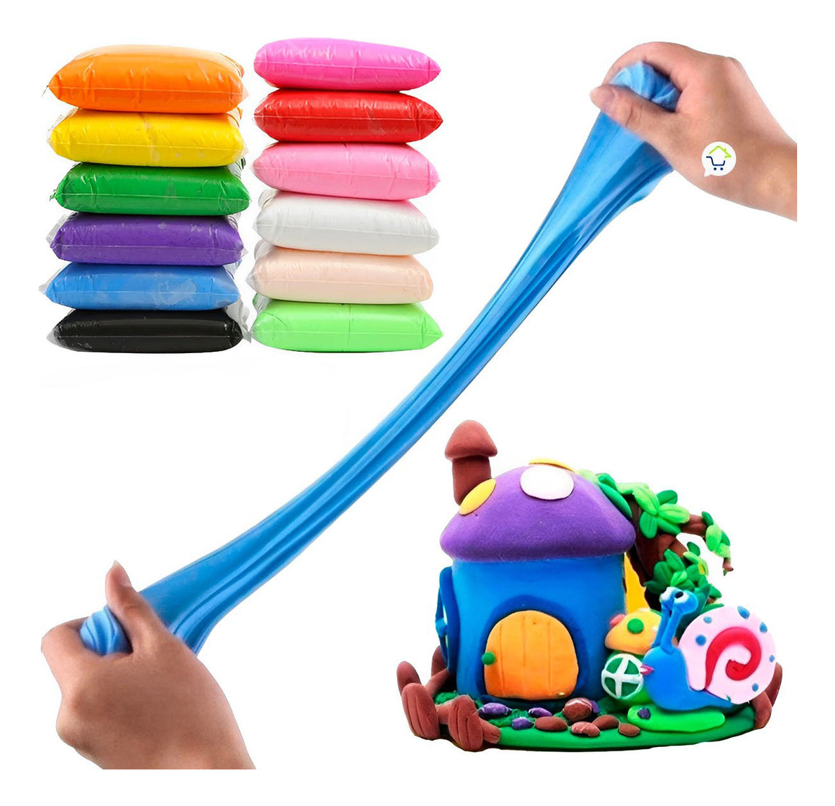 Plastilina Fomi Fomy Foami Moldeable Manualidades Niños X12