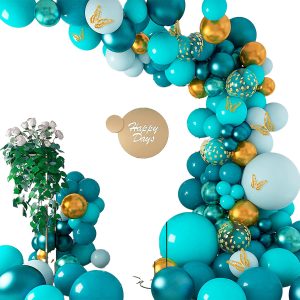 Arco Globos Verde Dorado Mariposas Doradas Comprar Oferta
