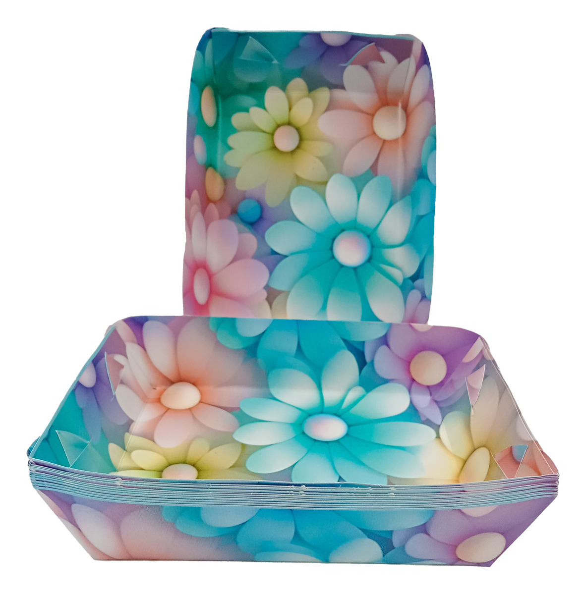 Platos Ponque Margaritas Planta Flor Decoracion Candy Oferta