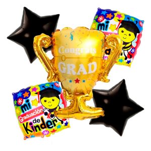 Bouquet Graduacion Kinder Graduado Niño Niña Abeja Amarillo