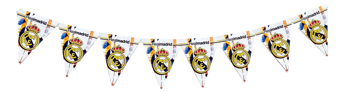 Guirnalda Feston Decoracion Real Futbol Promo Original Top
