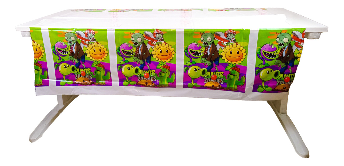 Mantel Plantas Zombies Fuesta Margarita Fiesta Decoracion