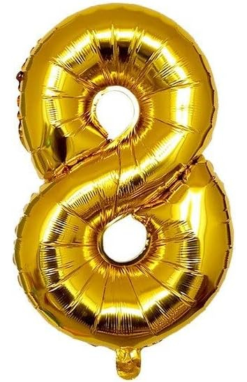 Globo Numero Dorado 1 2 3 4 5 6 7 8 9 0 Altura 82 Cm Oferta - Imagen 15