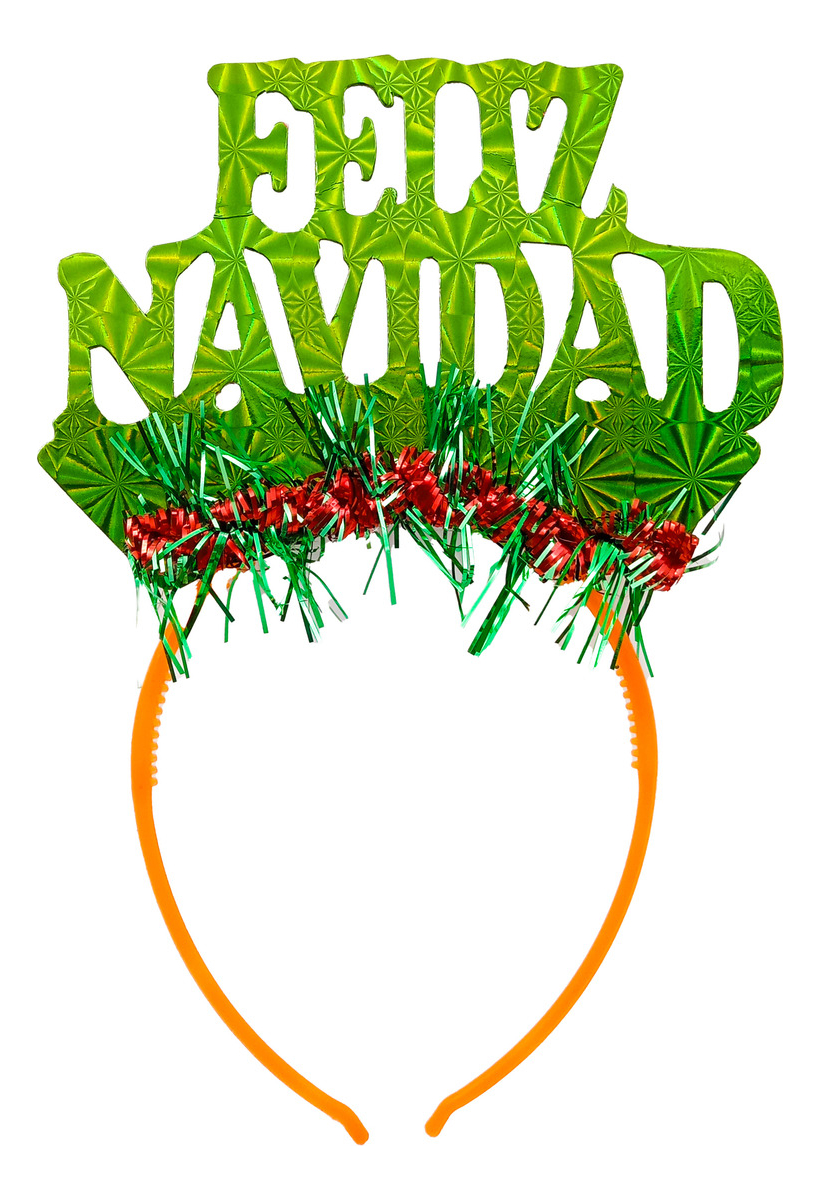 Diadema Balaca Feliz Navidad Verde 6u Comprar Barato Calidad