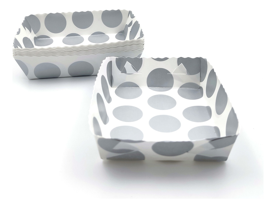 Platos Fiesta Puntos Plateados Polka X12 Units Comprar Ya - Imagen 2