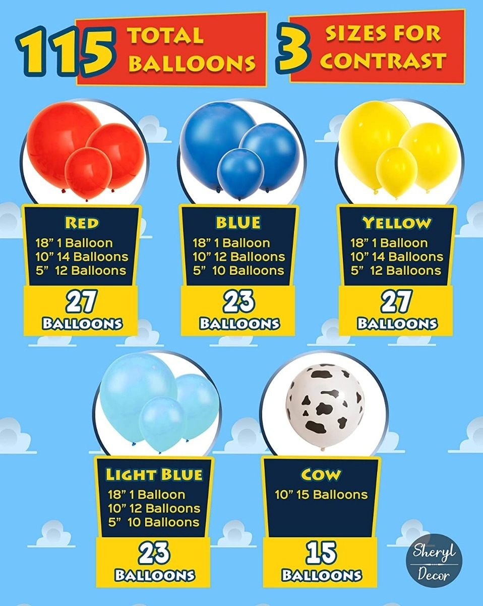 Decoracion Globos Arco Toy Story Juguete Cumpleaños Comprar - Imagen 3