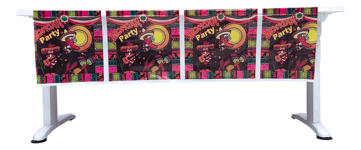 Decoracion Mantel Fiesta Plastico Mexicana Promo Original