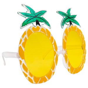 Gafas Fiesta Hawaiana Piña Fiesta Hora Loca Palmera Amarillo