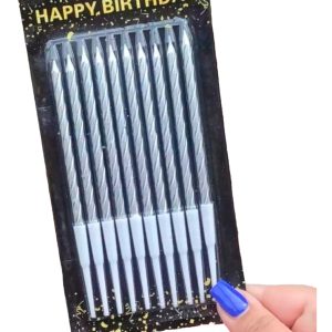 Velas Plateadas Metalizadas Cromadas Pastel Torta Ponque
