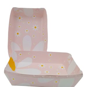 Platos Ponque Rosado Margarita Blanca Amarillo Cumpleaños