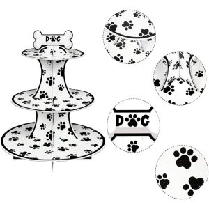 Torre Base Para Cupcakes 3 Niveles Perro Mascota Paw Patrol