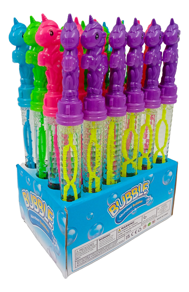 Burbujero Infantil Unicornio Fiesta Burbujas Jabon X3 Oferta