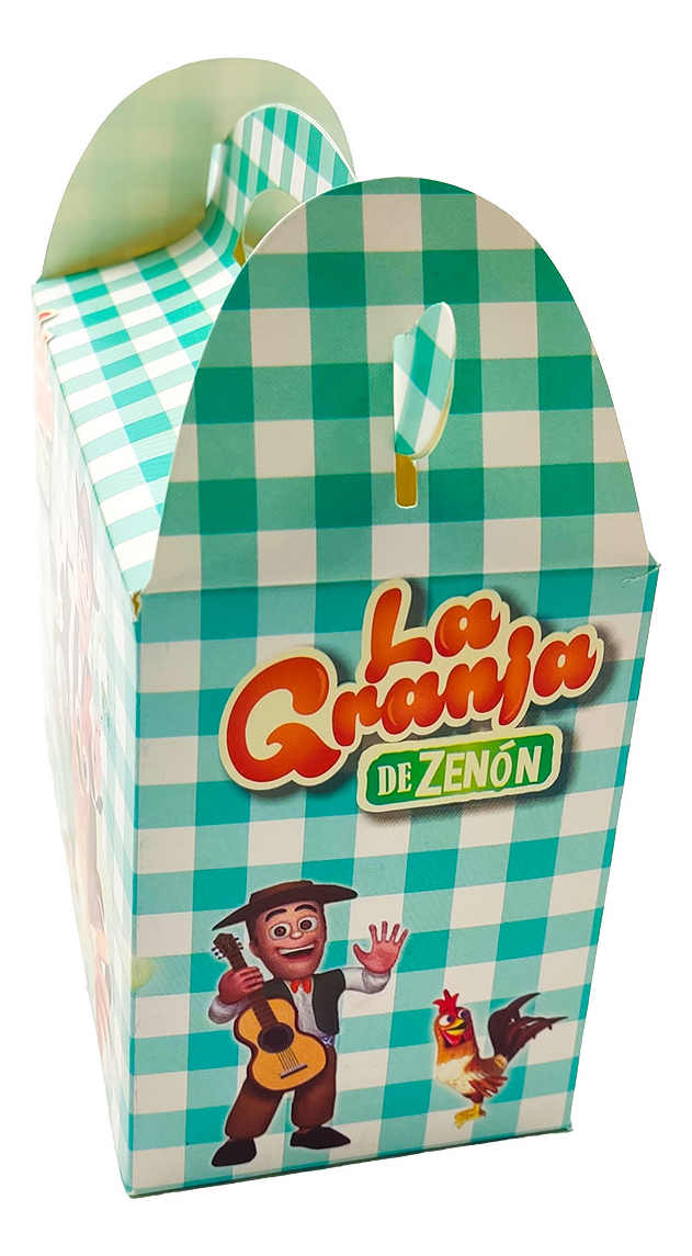 Caja Feliz Fiesta X6 Unidades Granja Vaca Animales - Imagen 2