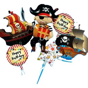 Bouquet Globos Barco Pirata Decoracion Promo Original Oferta