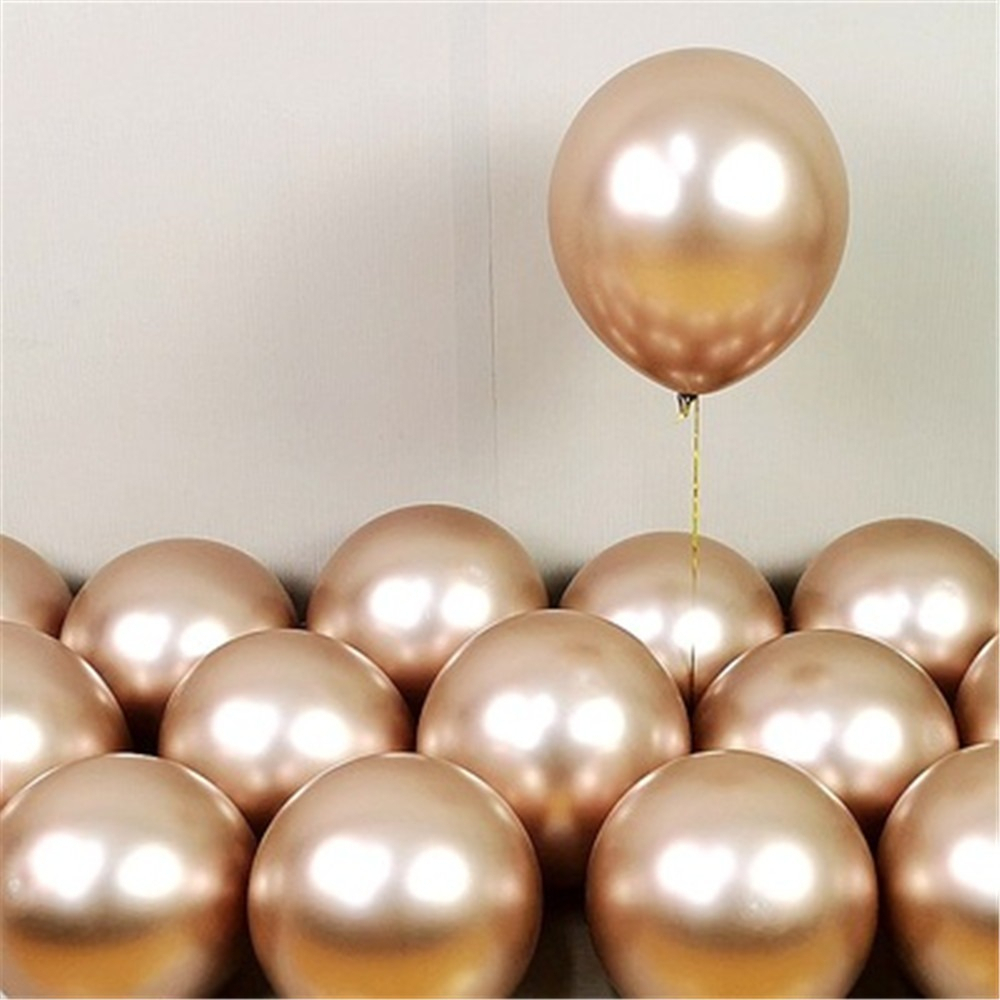 Globos Latex Cromado Reflex Oro Rosa R12 30cm X12 Comprar - Imagen 2