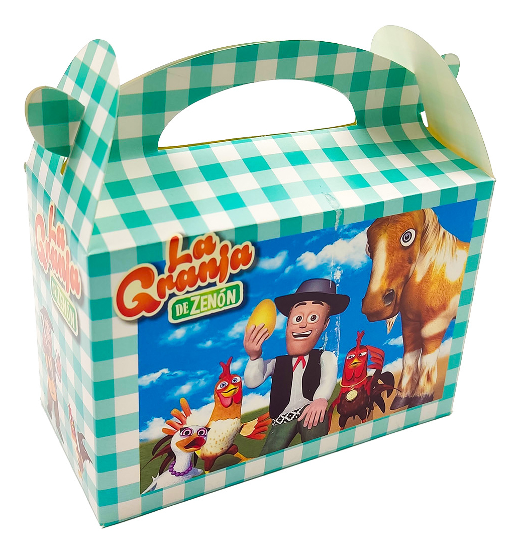 Caja Feliz Fiesta X6 Unidades Granja Vaca Animales