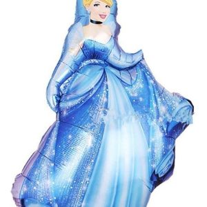 Globo Metalizado Cenicienta 84x73 Cm Oferta Original Promo