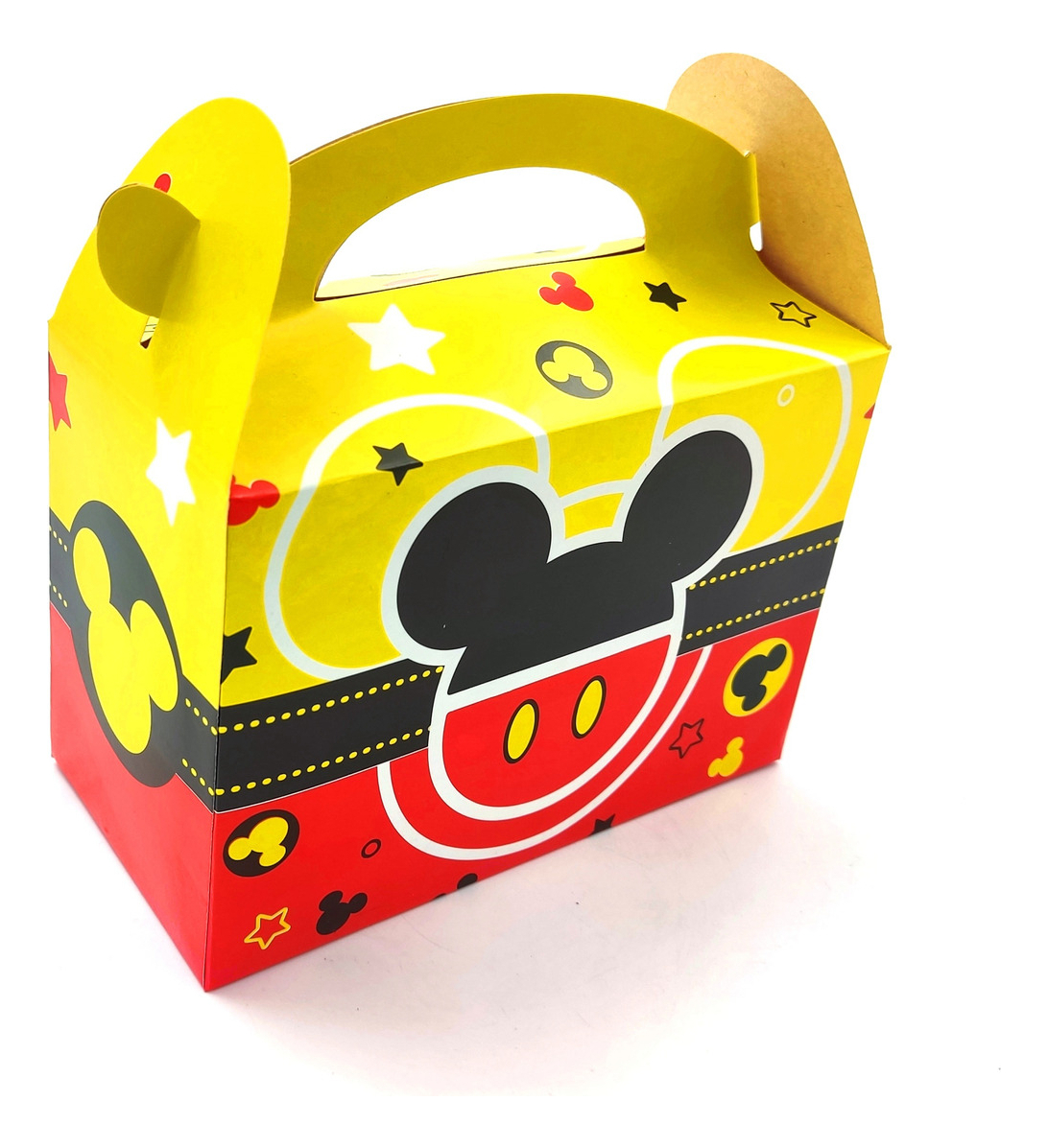 Caja Feliz Fiesta X6 Unidades Mickey Mouse Logo Ya