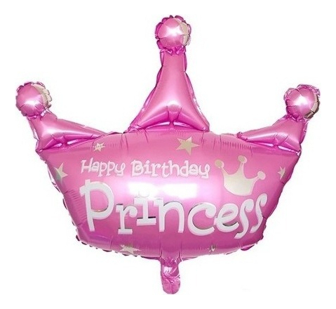 Decoracion Globo Corona Rosada Princesa Birthday Princess - Imagen 4
