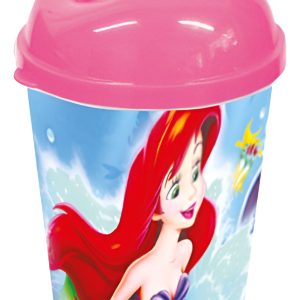 Vaso Pitillo Ariel Sirenita Fiesta Decoracion Cumpleaños X6