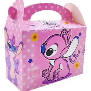 Cajas Fiesta Rosado Angel Lilo Stitch Decoracion Cumpleaños
