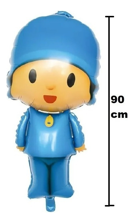 Bouquet Globos Pocoyo Niño Elefante Azul Promo Original Top - Imagen 3