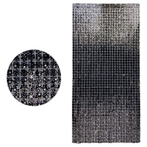 Cortina Fiesta Fondo Decorativo Cuadros Negro Estrella