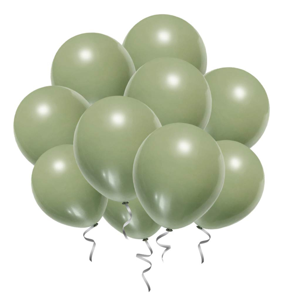 Globos Latex 12 Unidades 30 Cm R12 Verde Eucalipto Comprar