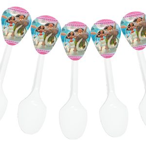 Cucharas Moana Decoracion Mesa Ponque Cumpleaños Hawai X12