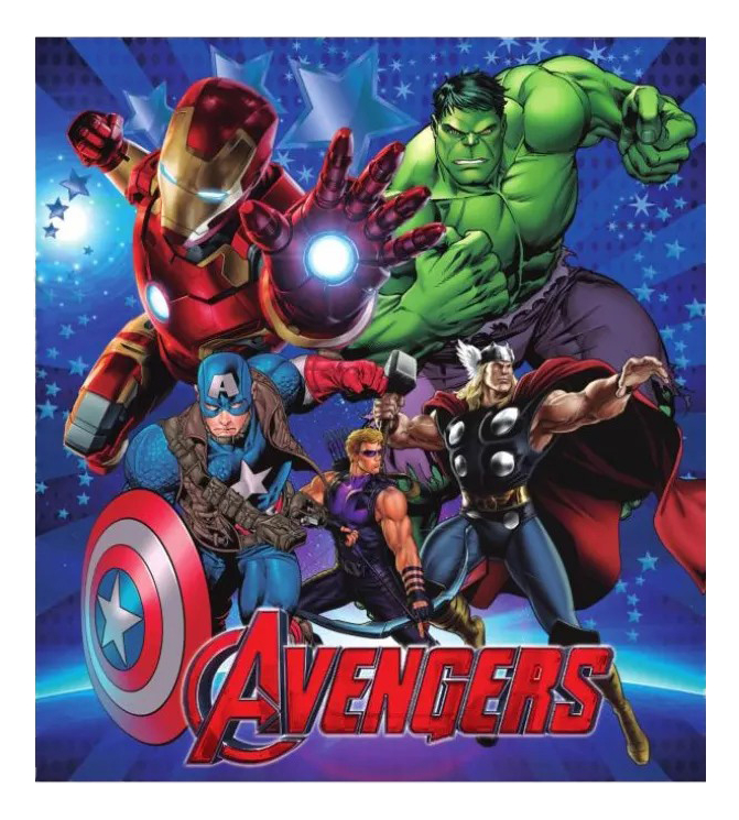 Fondo Avengers Iron Man Hulk Capitan America Niño Oferta