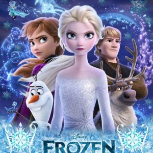 Fondo Frozen Elsa Niña Azul Hielo Feliz Cumpleaños Fiesta