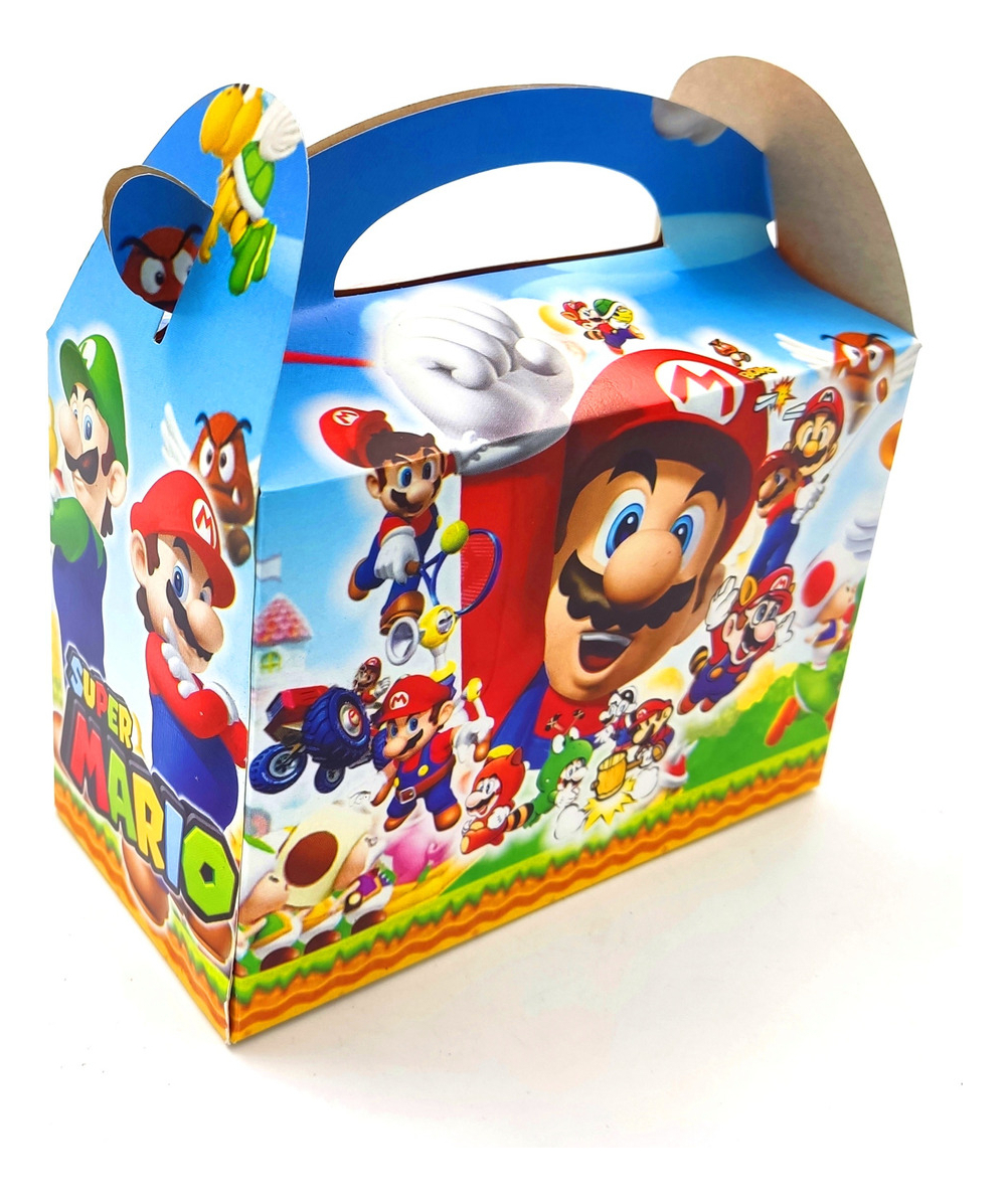 Caja Feliz Fiesta X12 Unidades Mario Bros Amigos Ya - Imagen 2