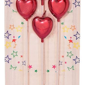 Velas Pastel Torta Ponque Cumpleaños Corazon Rojo Comprar