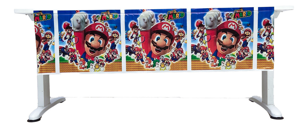 Decoracion Mantel Fiesta Plastico Mario Bros Juego Oferta