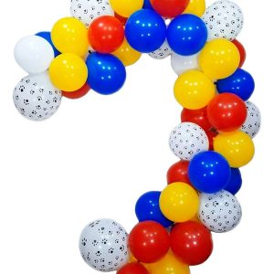 Semi Arco Globos Patrulla Canina Huellas Perro Animales Ya