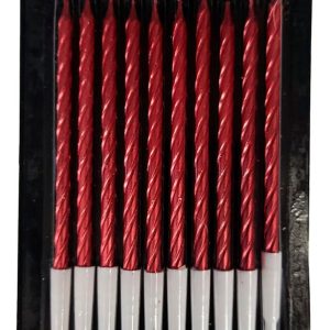 Velas Rojo Metalizadas Cromadas Pastel Torta Ponque Comprar