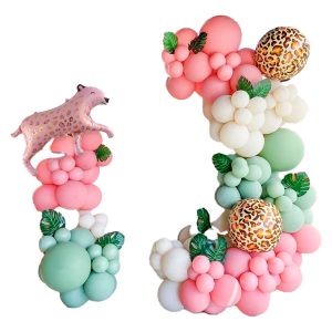Globo Leopardo Rosado Verde Jungla Selva Safari Oferta Promo