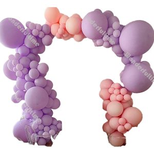 Arco Globos Morado Rosado Fiesta Niña Boda Princesas Oferta