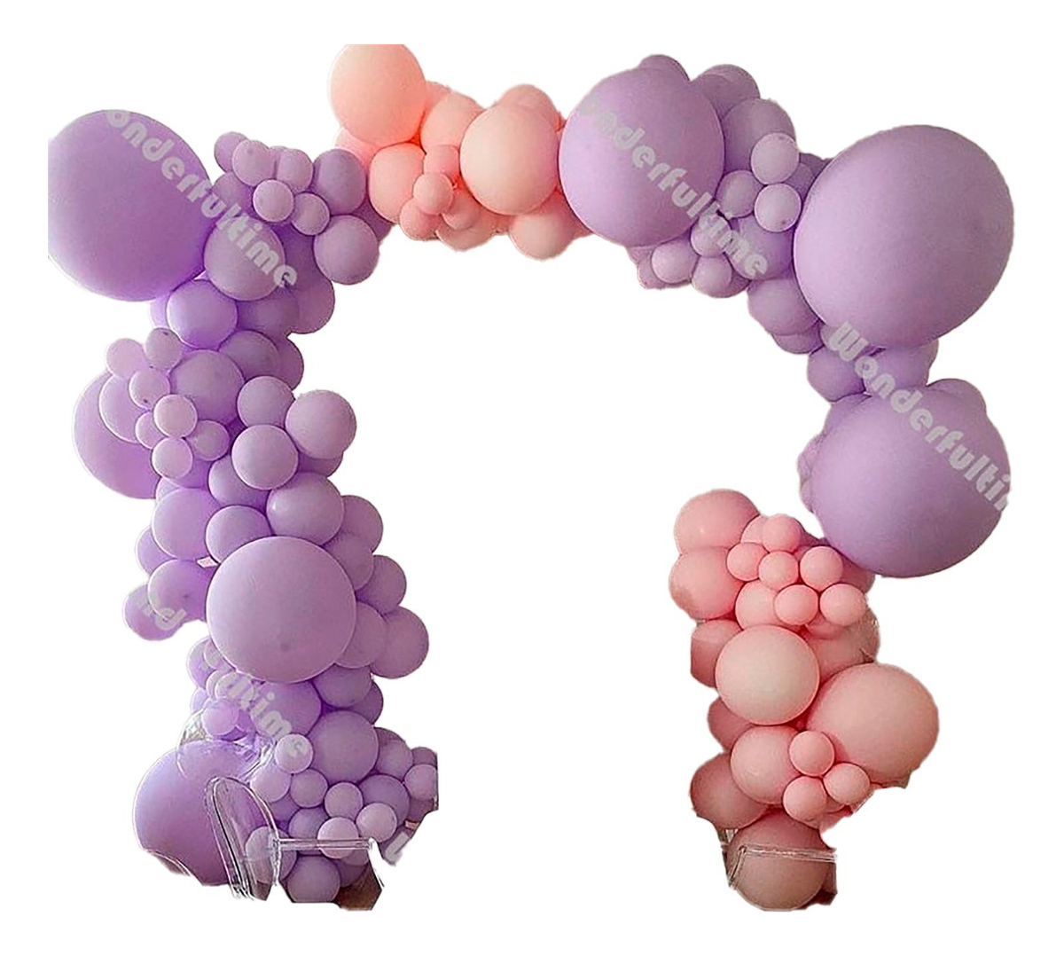 Arco Globos Morado Rosado Fiesta Niña Boda Princesas Oferta