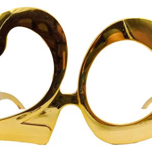Gafas Pasta Dura Cumpleaños Dorado 20 Años Fiesta Hora Loca